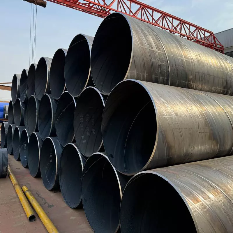 Svart spiralsvetsad rör
